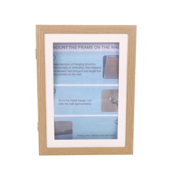 D Kids Art Flip Frame, Clamshell Display Frame For Children'S Drawings And Paintings, Wooden Decorative Frame For Wall, Room Decor, Artwork Storage And Showcase