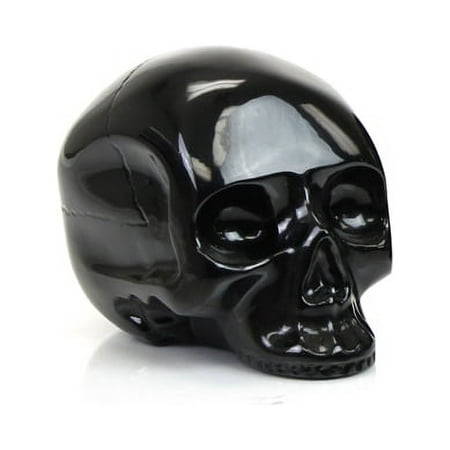 D.L. & Co. Brass Skull Candle Medium - Black