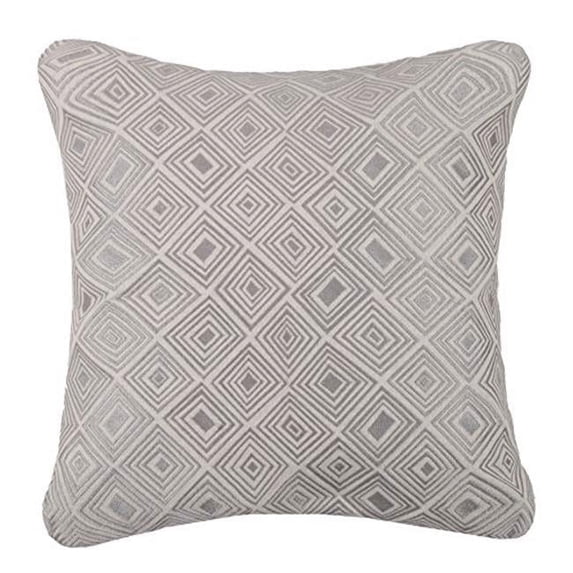 D.L Rhein 24DL661BC20SQ 20 x 20 in. Nomad Embroidered Linen Pillow, Stone