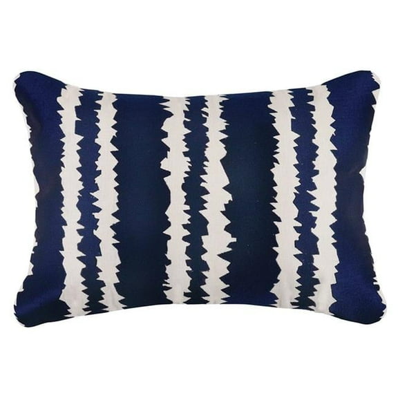 D.L. Rhein 24DL665CC20OB 14 x 20 in. Santorini Embroidered Linen Pillow, Multi Color