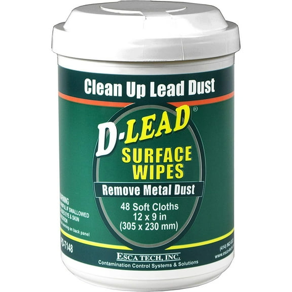 D-Lead Surface Wipes for Lead Paint Dust Cleanup (48 ct.), PD-T148