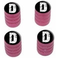 thumbnail image 1 of D Letter Distressed Tire Rim Wheel Aluminum Valve Stem Caps, Multiple Colors, 1 of 1