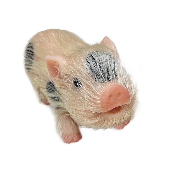 D Lifelike Soft Silicone Mini Pig Doll 5 Inch Realistic Newborn Animal Toy For Kids