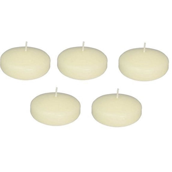 D'Light Online 3 Inch Large Ivory Floating Candles - Case of 36