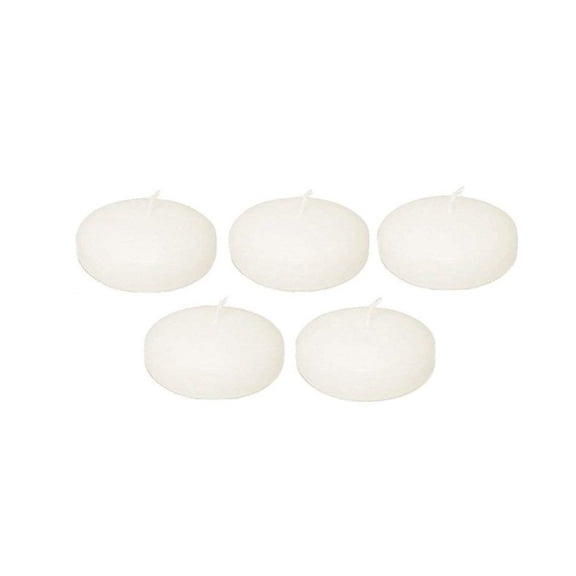 D'Light Online 3 Inch Large Pale Ivory Floating Candles - Case of 108
