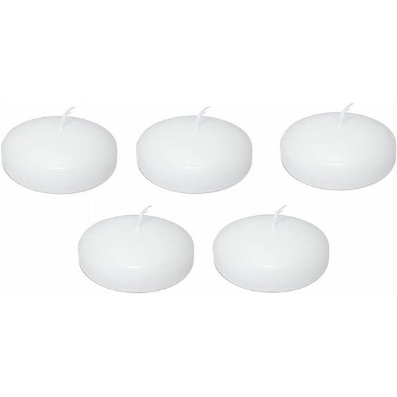D'Light Online 3 Inch Large White Floating Candles - Case of 108