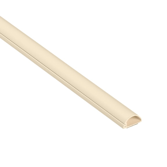 D-Line Beige Half Round Cord Cover, 0.78x0.39in, 39in Length