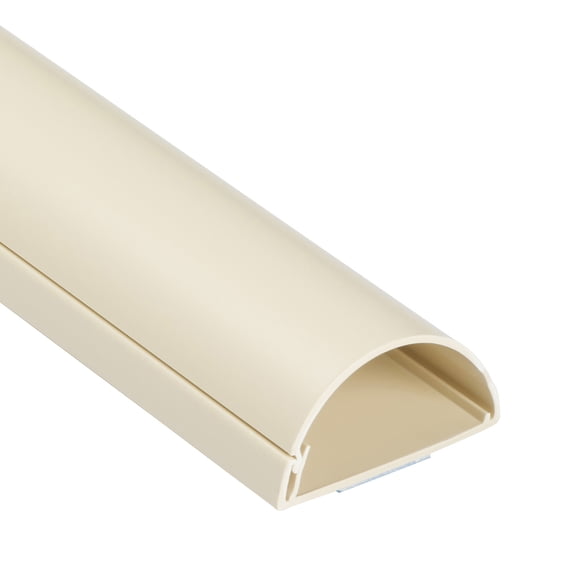 D-Line Beige Half Round Cord Cover, 2x1in, 39in Length