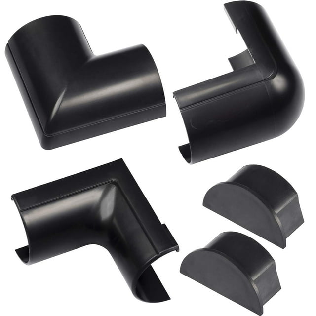 D-Line Black 2x1in Cord Cover Accessory Multipack