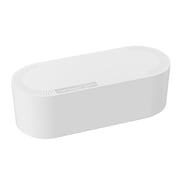 D-Line Cable Management Box, Hide Power Strips & Cords - Large, White