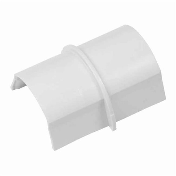 D-Line Coupling, 2 1/4 in L, PVC, White CP5025W