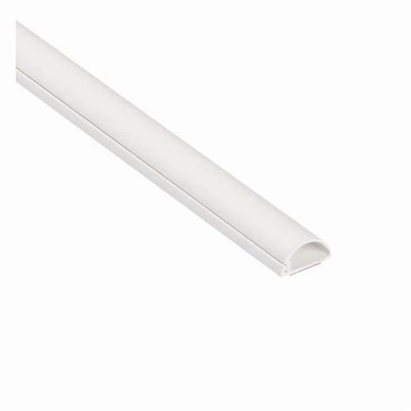 Raceway, 3/8 in H, 5 ft L, 13/16 in W, 1 Channel, PVC, White US/5FT2010W