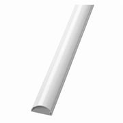 Cover Plate Raceway, Mini Series, 1 Channel, 1-3/16 in W, 9/16 in H, 79 in L, White