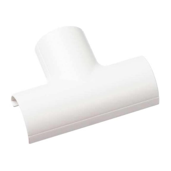 D-Line Tee, 2 in L, PVC, White FLET2010W