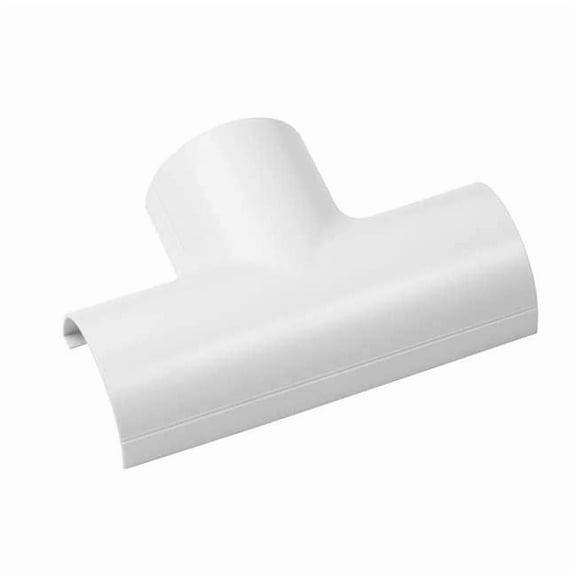 D-Line Tee, 5 in L, PVC, White FLET5025W