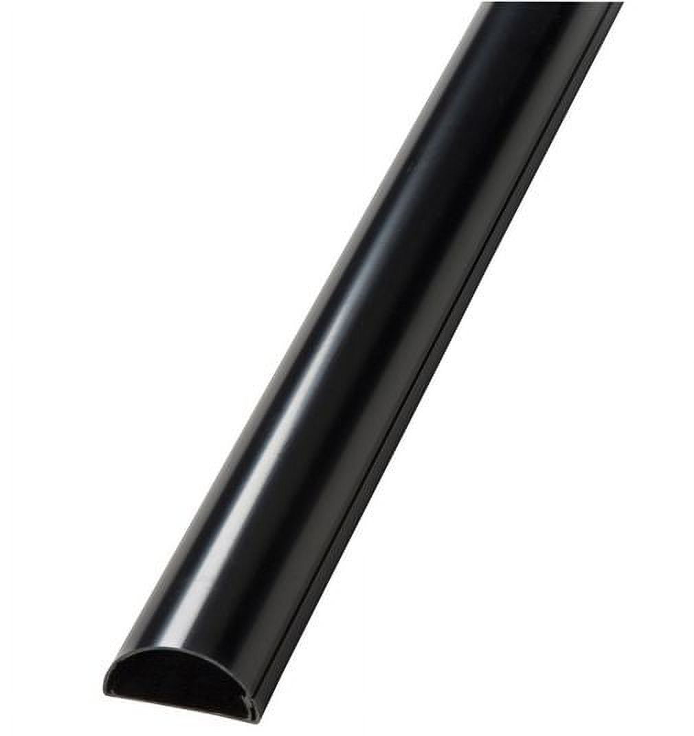 DLine US/1D5025B/EH Half Round TV Cord Cover, Black