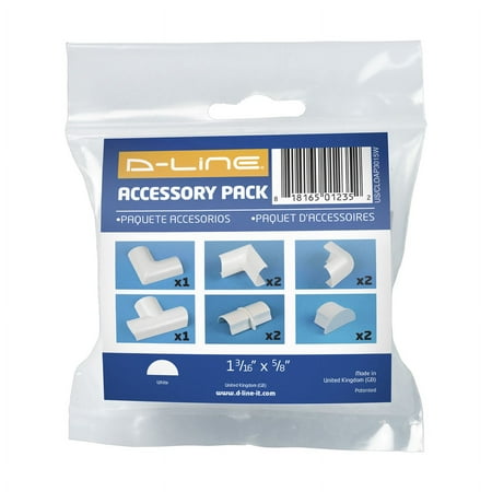 D-Line - Cord Cover Accessory Multipack - White