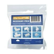 D-Line White 1.18x0.59in Cord Cover Accessory Multipack