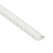 D-Line White Half Round Cord Cover, 0.78x0.39in, 39in Length