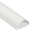thumbnail image 1 of D-Line White Half Round Cord Cover, 2x1in, 39in Length, 1 of 6