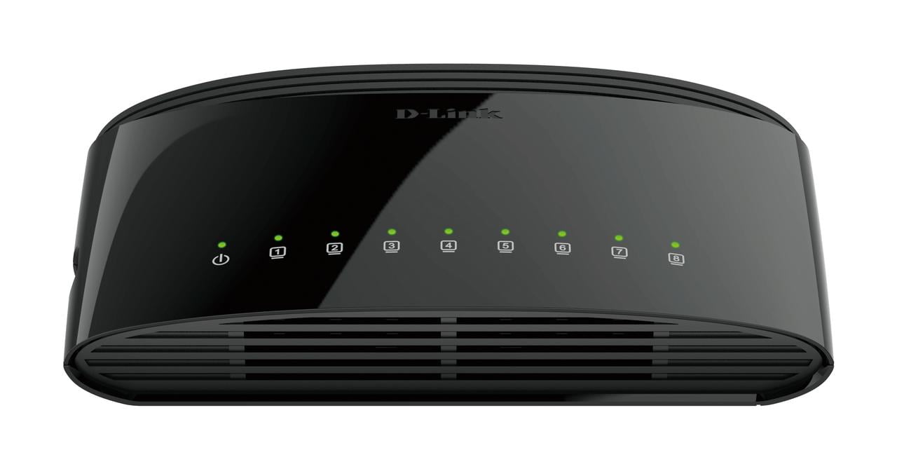D-Link 8-Port Gigabit Home Desktop Switch, Conserves Energy, Easy Plug-and-Play Installation (DGS-1008G)