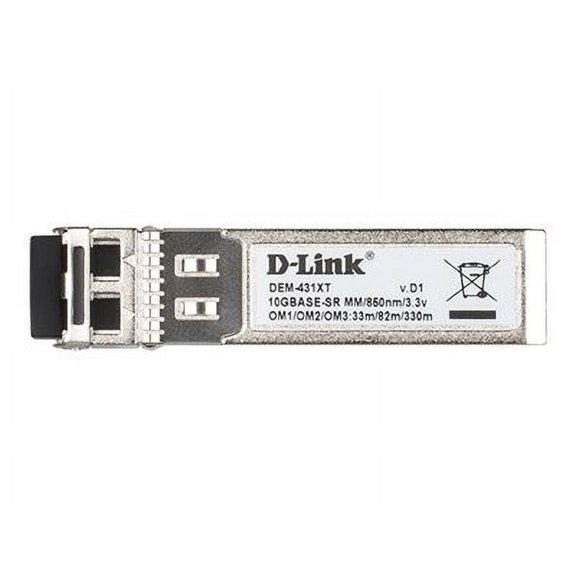 D-Link DEM 431XT - SFP+ transceiver module - 10GbE - 10GBase-SR - up to 984 ft - for DGS 3630; DMS 3130; DXS 1100, 1210, 3400, 3600; Web Smart DXS-1210-12