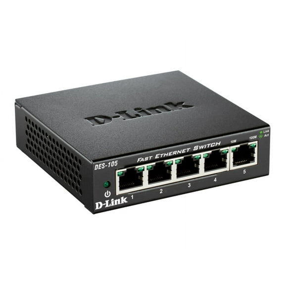 D-Link DES 105 - Switch - 5 x 10/100 - desktop