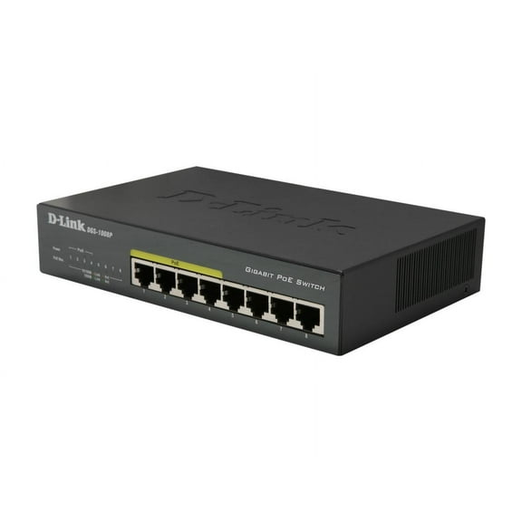 D-Link DGS-1008P 8-Port Gigabit Ethernet PoE Switch