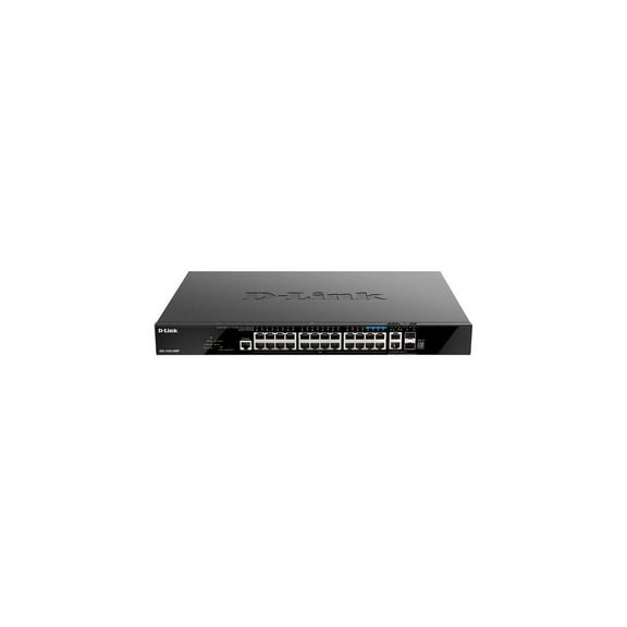 D-Link DGS 1520-28MP - Switch - L3 - smart - 20 x 10/100/1000 (PoE+) + 4 x 2.5G (PoE+) + 2 x 10 Gigabit Ethernet + 2 x 10 Gigabit SFP+ - rack-mountable - PoE+ (370 W)