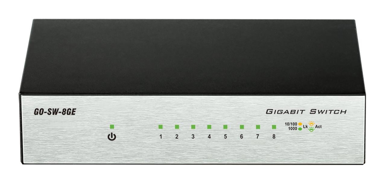 D-Link GO-SW-8GE 8-Port Unmanaged Gigabit Metal Desktop Switch