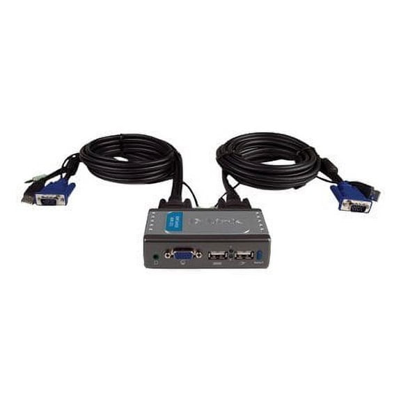 D-Link KVM 221 - KVM / audio switch - 2 x KVM / audio - 1 local user - desktop