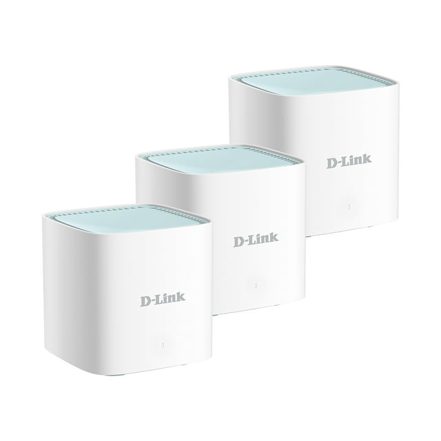 D-Link M15/3, Eagle Pro AI Mesh WiFi 6 Router System (3-Pack) - Multi-Pack for Smart Wireless Internet Network, Compatible with Alexa and Google, AX1500