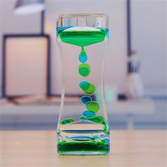 D Liquid Motion Timer Hourglass 10Ml Two Color Home Desk Craft Ornament