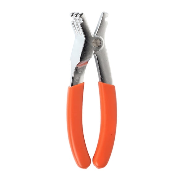 D Loop Pliers for Gear Maintenance, Compact 11.5cm/4.5inch Alloy Body Hand Tool with Rubber Grip and Formed Jaw for Cord Setup