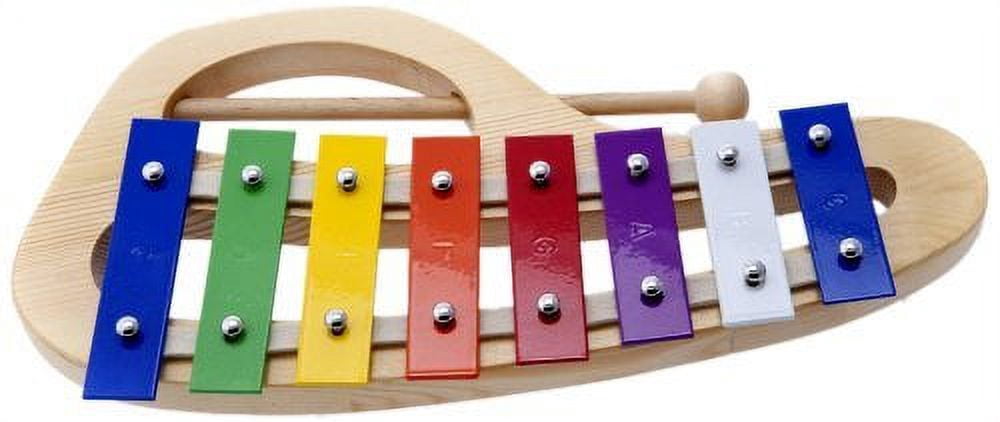 D'Luca 8 Notes Rainbow Xylophone Glockenspiels with Music Cards