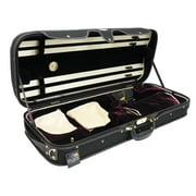 DLuca Double Violin Case Black-Burgandy