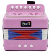 DLuca Kids Series Button Accordion, Pink