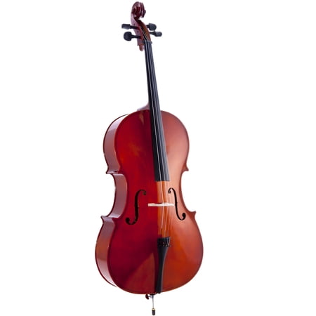 D'Luca Meister Student Cello Package 1/2 Size w/Stand, Bag, Tuner, Rosin & Bow