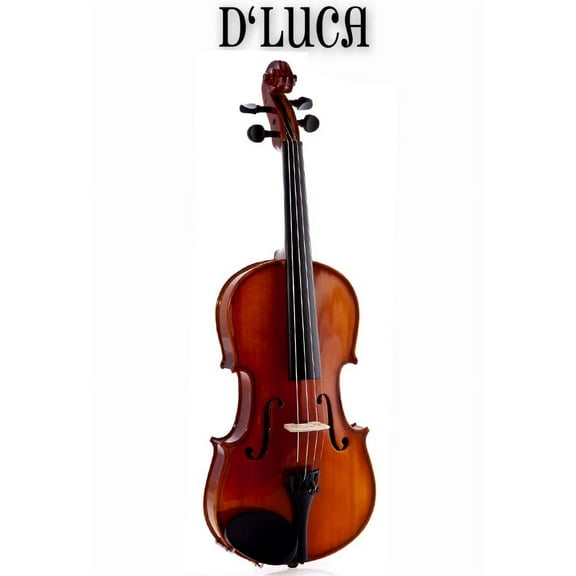 D'Luca Meister Ebony Fitted Beginner Violin Outfit 1/16