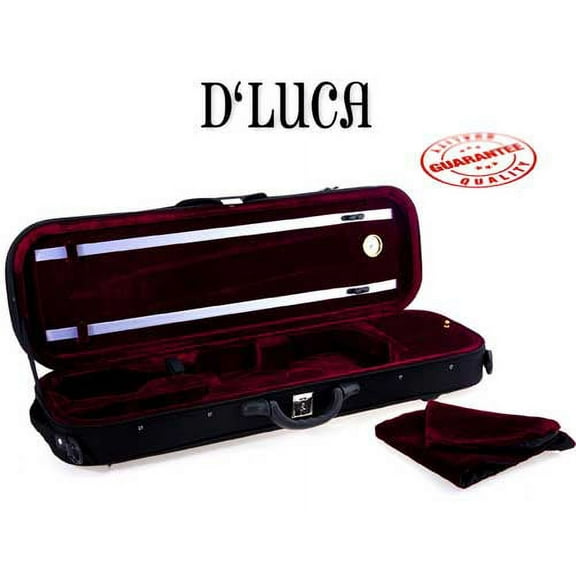 D'Luca Oblong Full Size Violin Case With Hygrometer
