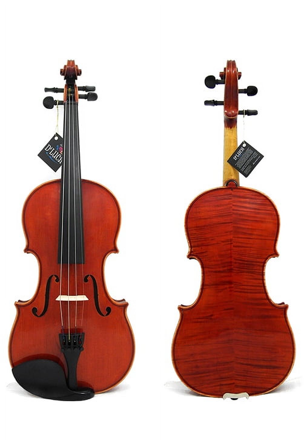 D'Luca Strauss 400 Concerto Violin 1/2 with SKB Molded Case, Strings and Tuner