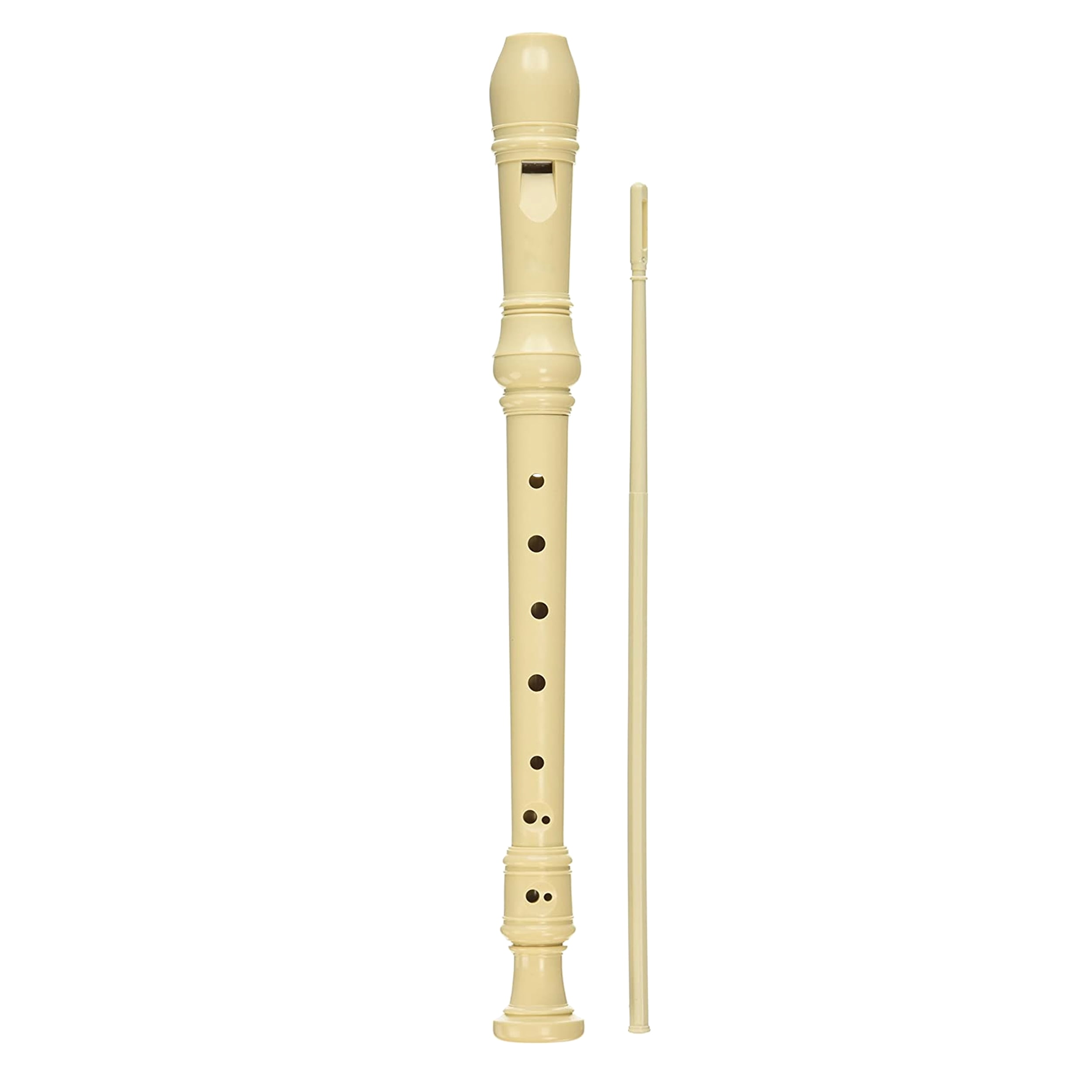 D'Luca Student 3 Piece Recorder Flute Ivory MR-100-WT