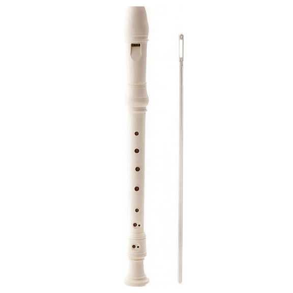 D'Luca Student 3 Piece Recorder Flute Ivory