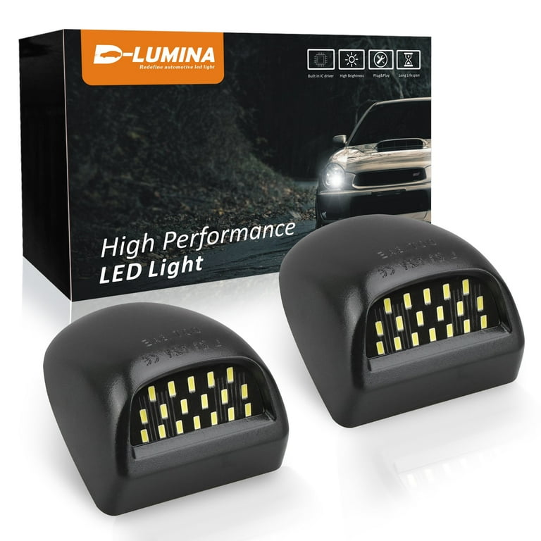 D-Lumina LED License Plate Light Rear Lamp Assembly for 1999-2013