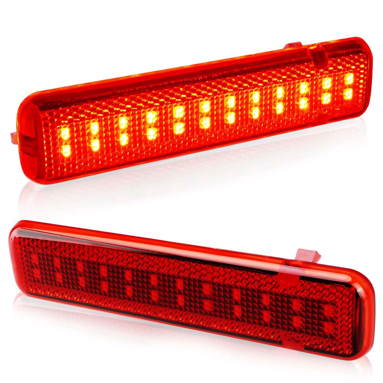 Genuine Suzuki Door Reflector Set For Jimny Sierra JB74W - Red & Silver, Set Of 2 (Left & Right)