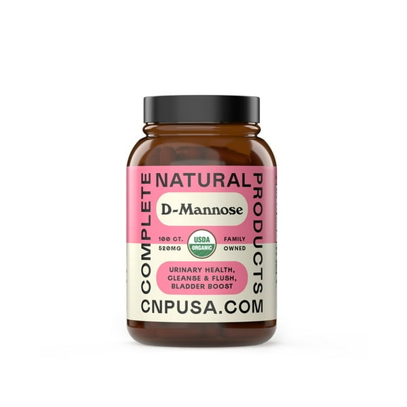 D-Mannose Capsules - 100 Pure D-mannose Capsules, 520mg, 1040mg Per Serving, UTI, Urinary Tract Health, No Fillers