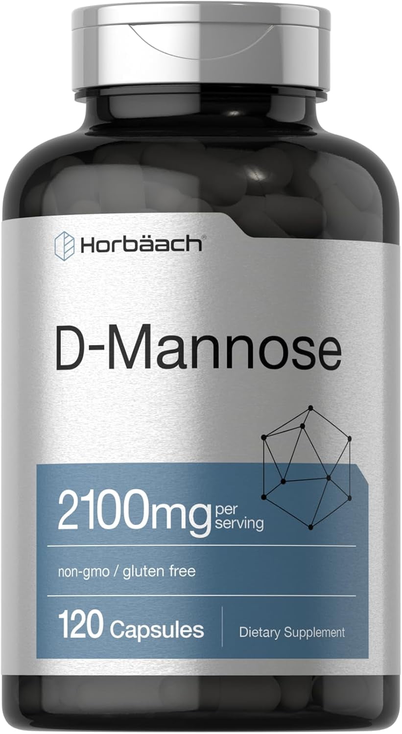 D Mannose Capsules | 2100 mg | 120 Count | by Horbaach