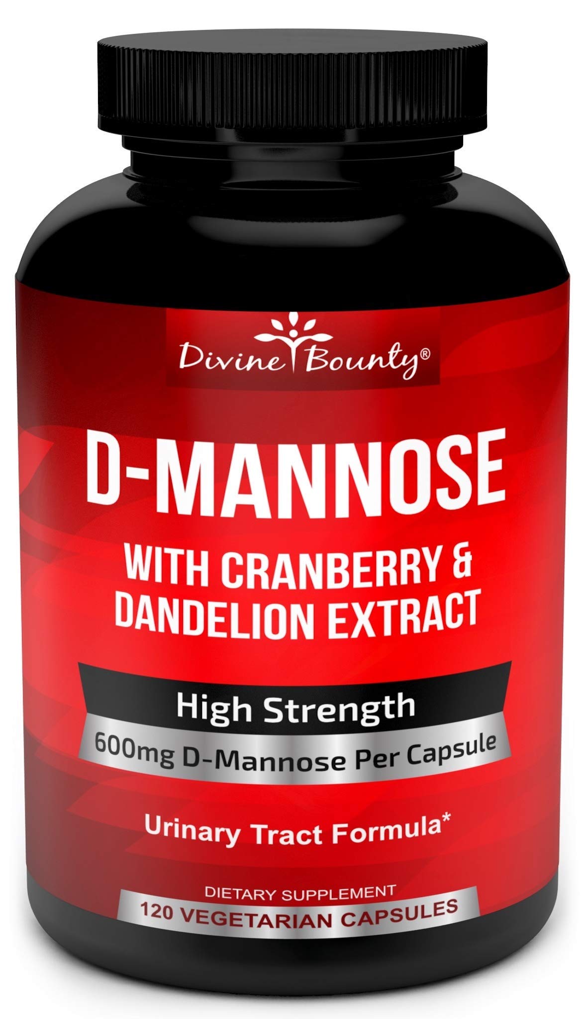 DMannose Capsules 600mg D Mannose Powder per Capsule with Cranberry