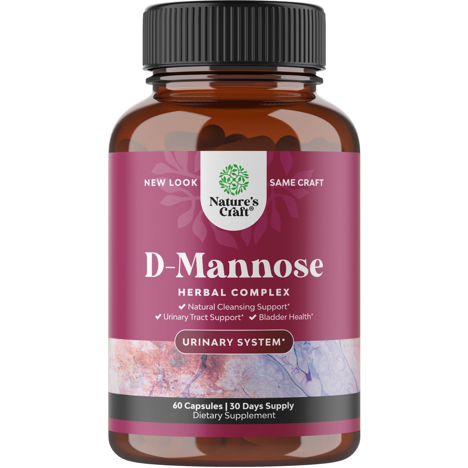 D Mannose with Cranberry Extract Capsules Nature's Craft D