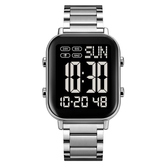 D Men'S Outdoor Sports Digital Watch, Water Resistant Watch With Stopwatch Alarm, Durable Strap For Running Hiking, Led Display With Date Function